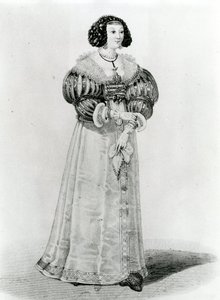 マリー・ルイーズ・モティエ・ド・ラ・ファイエット（1615-65） 作： French School